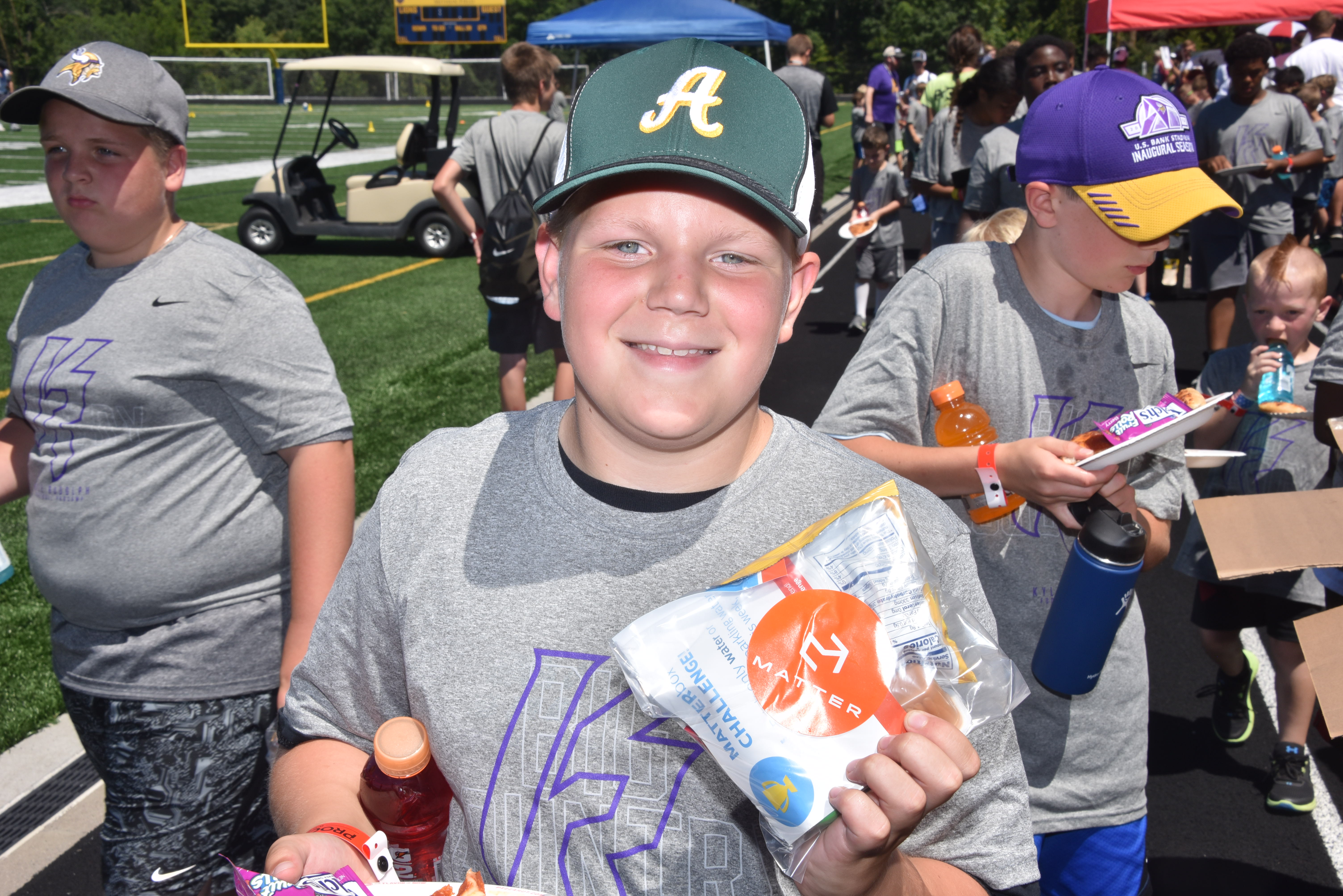 MATTERbox Snack Pack at Kyle Rudolph Camp